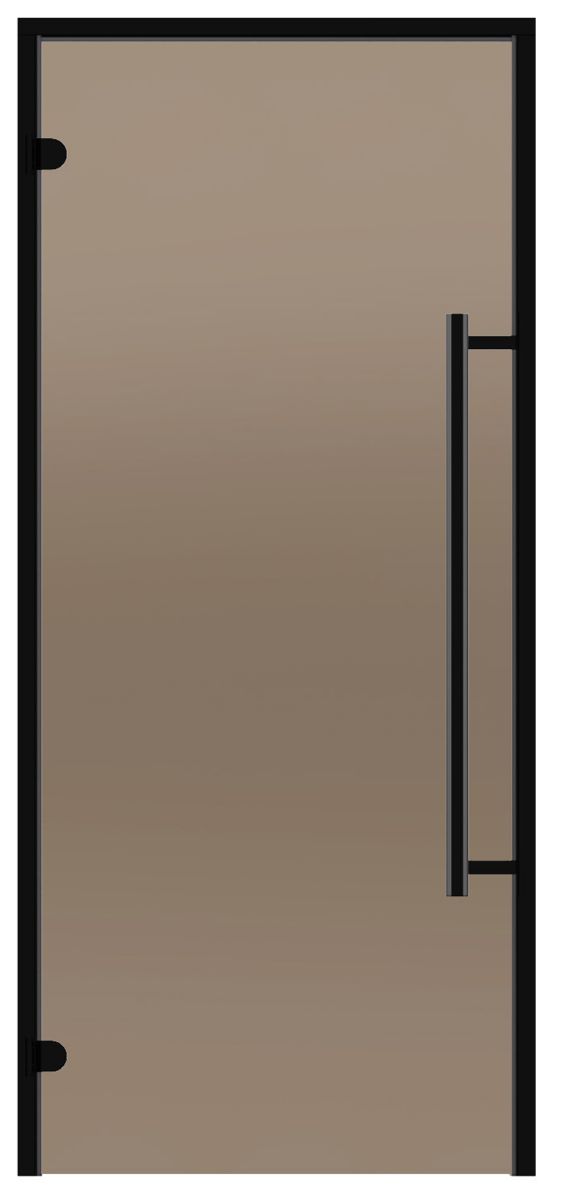 Black-Line Aluminum Frame Glass Door